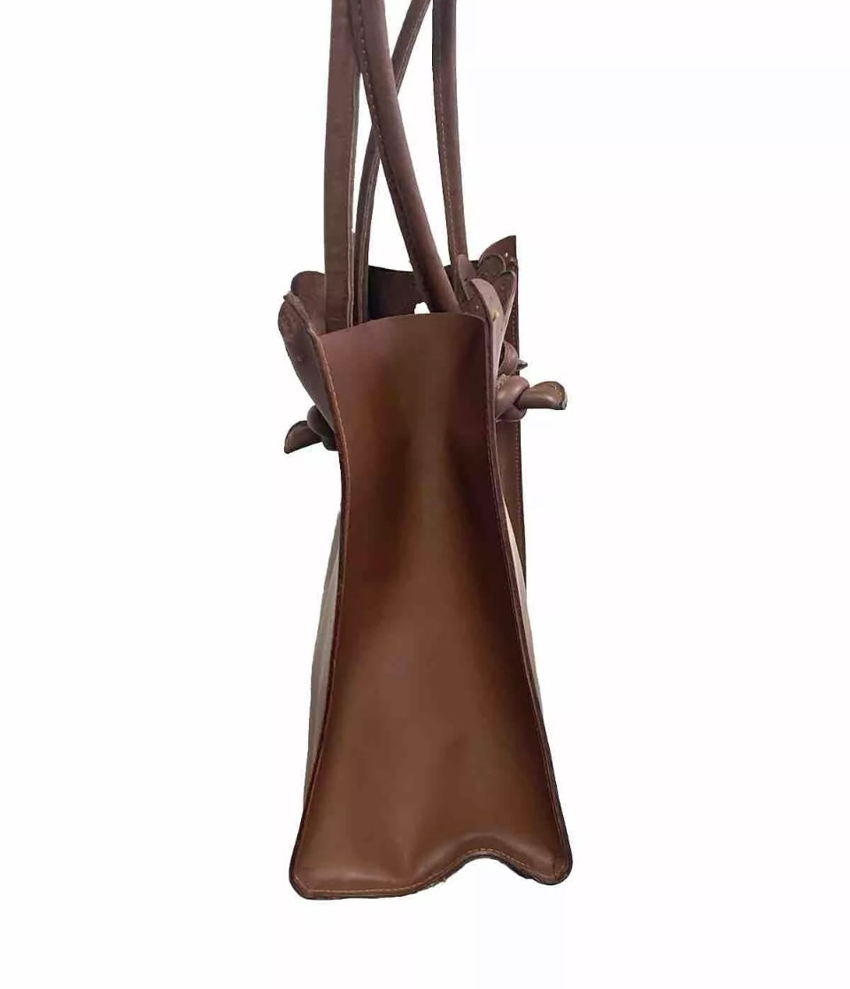 BORSA ARTIGIANALE MARRONE IN PELLE