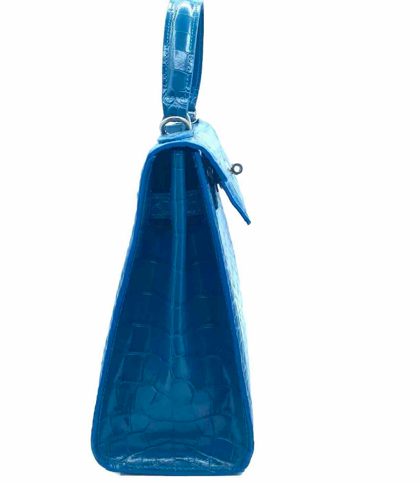 Borsa a Mano Artigianale Blu