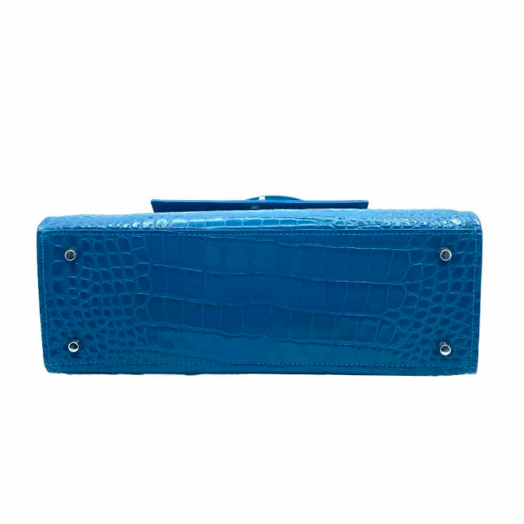 Borsa a Mano Artigianale Blu