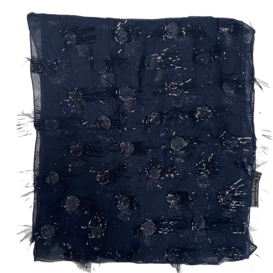 EMILIO STINGI GENOVA FOULARD BLU