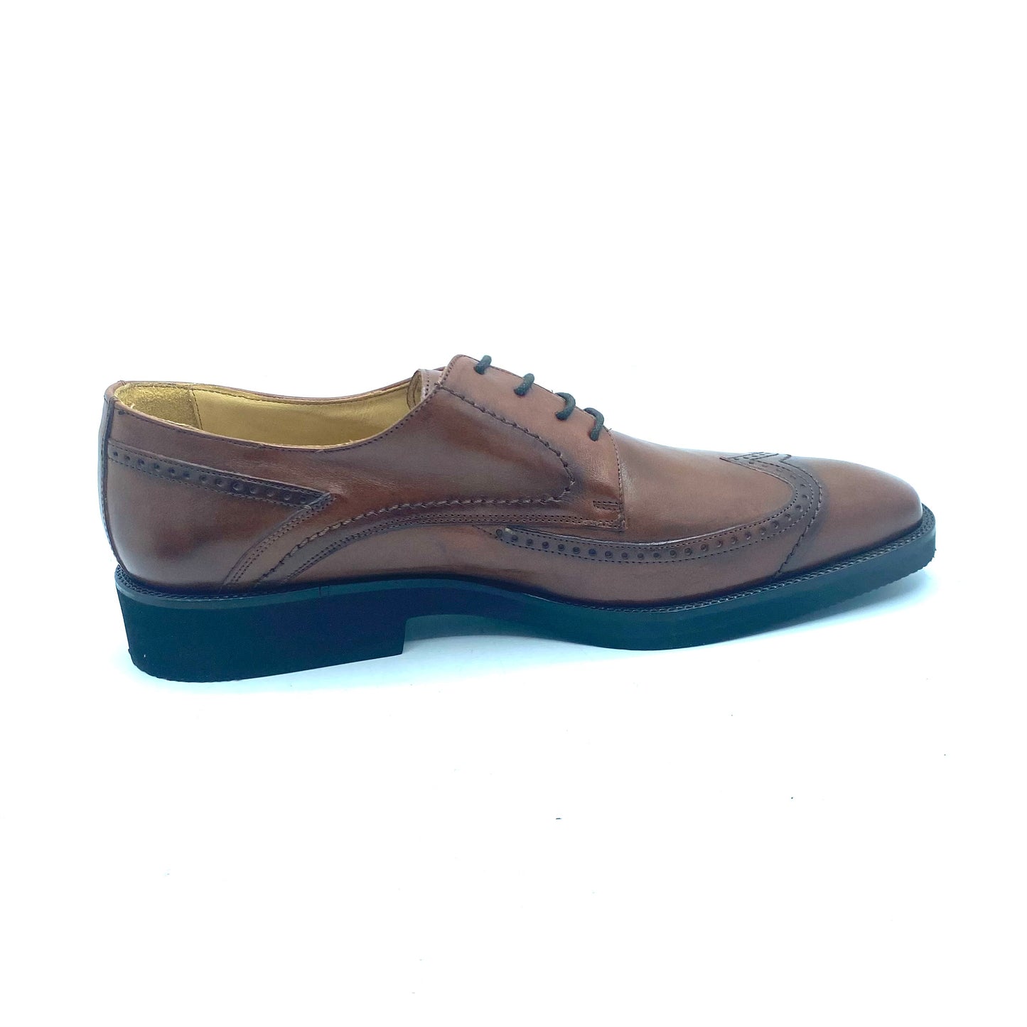 VALLEVERDE STRINGATA UOMO COGNAC MODA COMODA