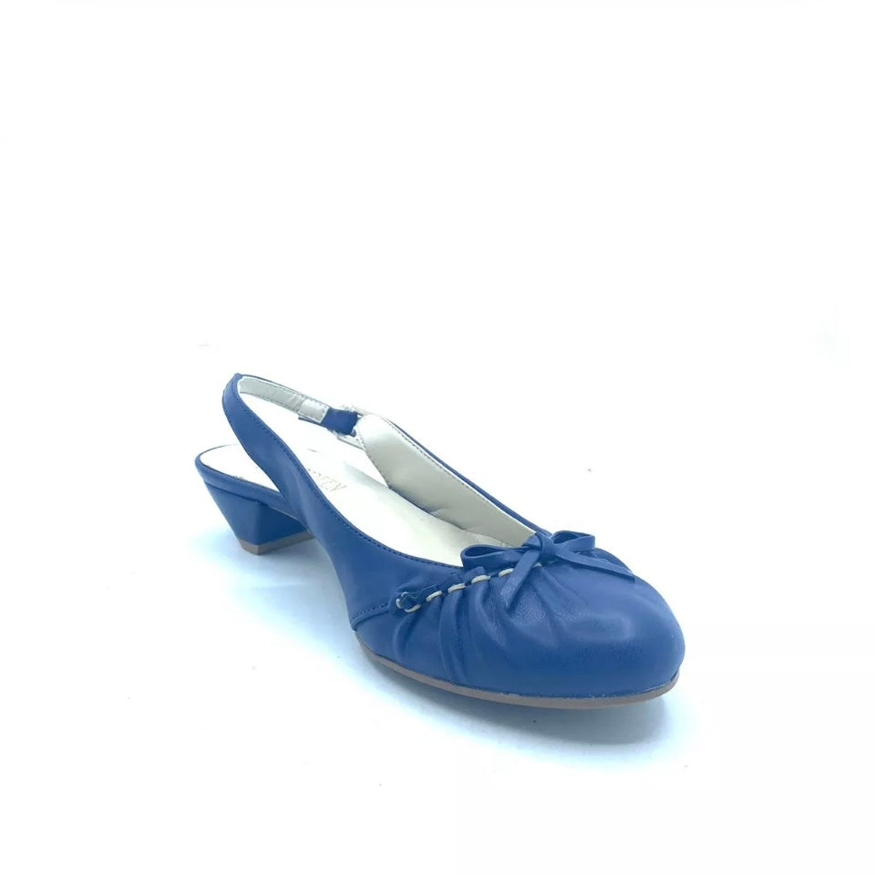 EVERGREEN BALLERINE DONNA IN PELLE BLU