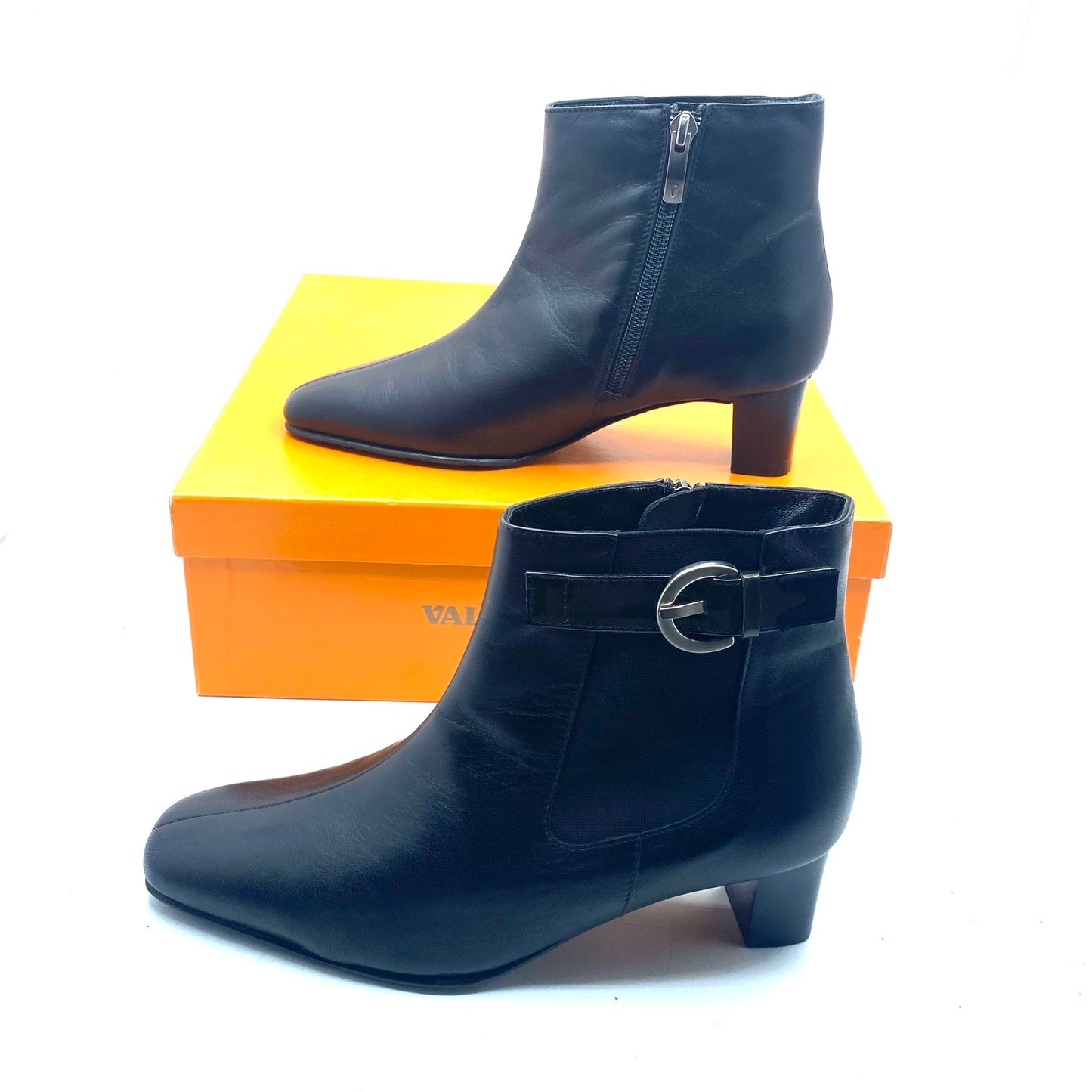 VALLEVERDE STIVALETTI IN PELLE NERI