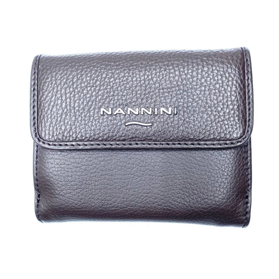NANNINI PORTAFOGLIO MARRONE IN PELLE – Valentinas Outlet