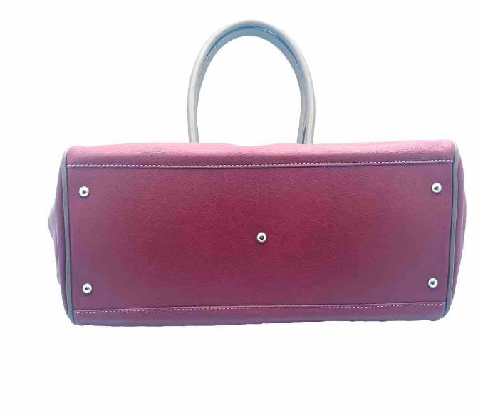 AALLARD MEGÈVE SHOPPING BAG BORDEAUX PELLE