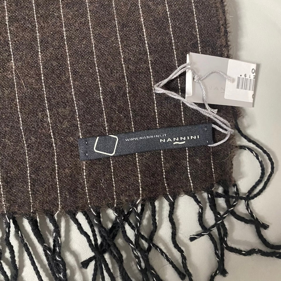 NANNINI SCIARPA LANA GESSATO TESTA DI MORO UNISEX