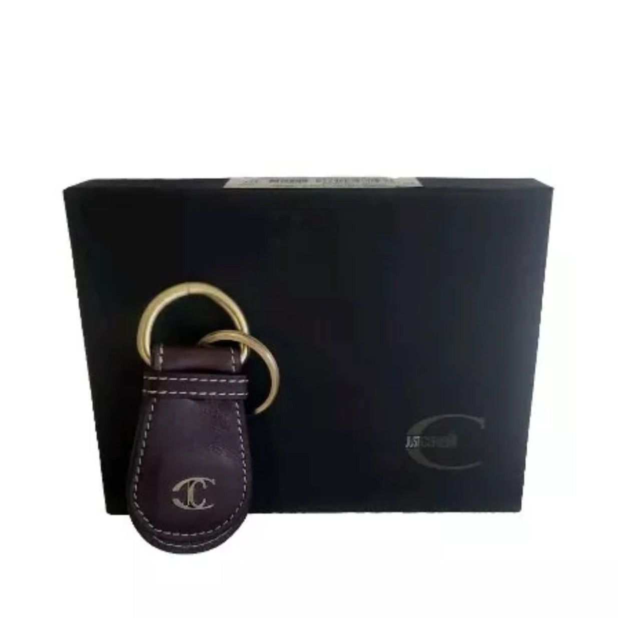 Just Cavalli Portachiavi Pelle Marrone