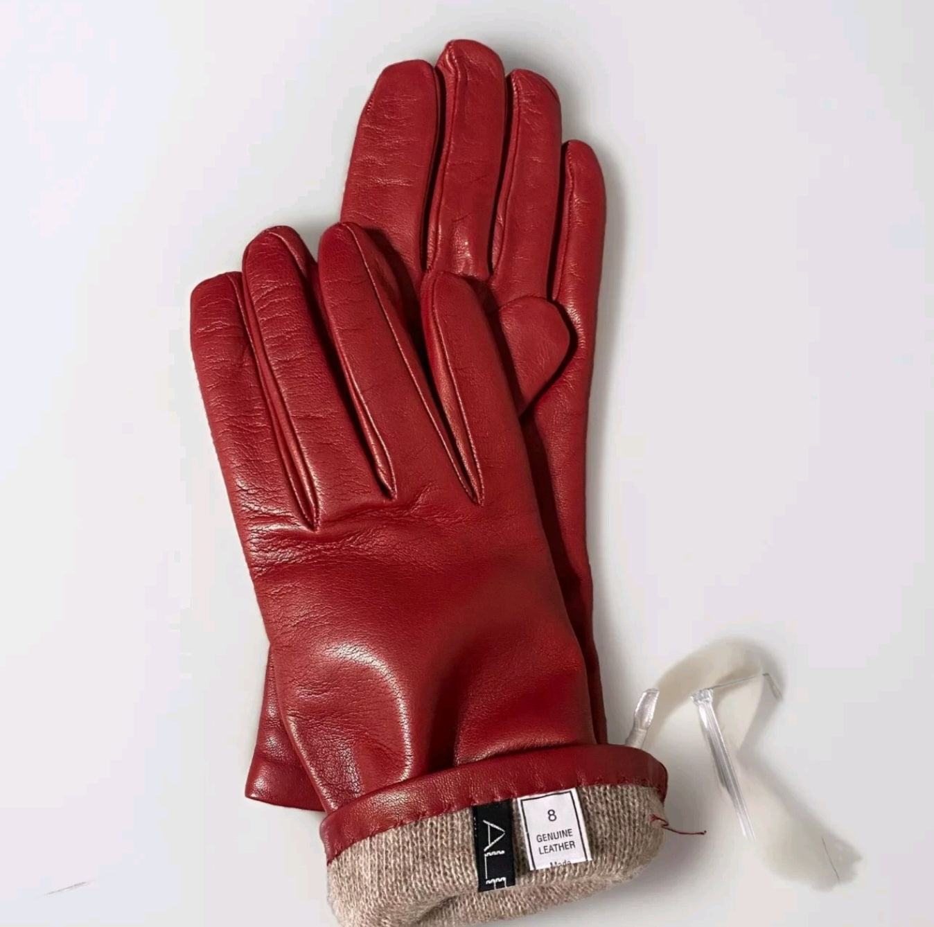 ALPO GUANTI PELLE DONNA ROSSO