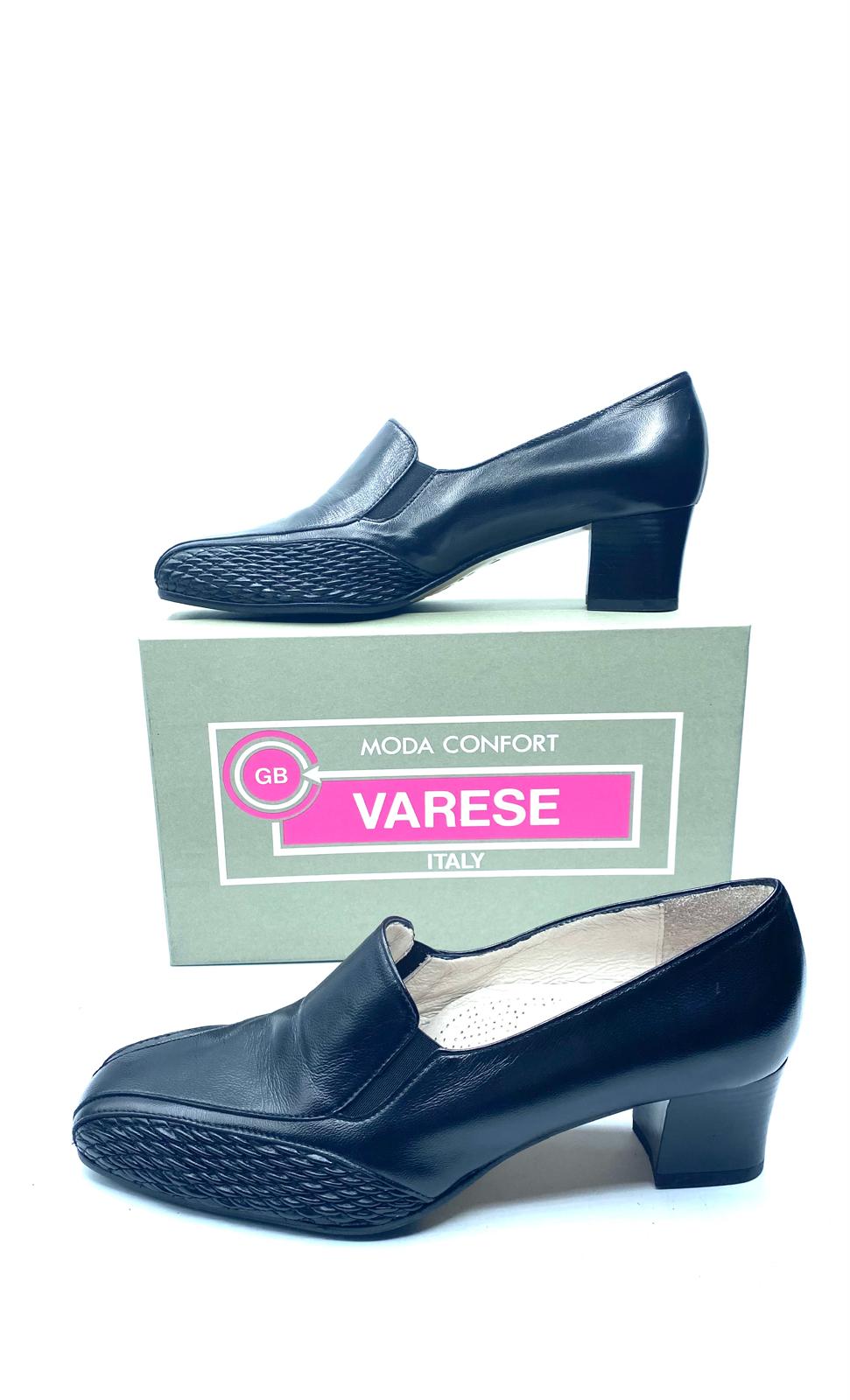 VARESE MODA COMODA MOCASSINI PELLE NERI