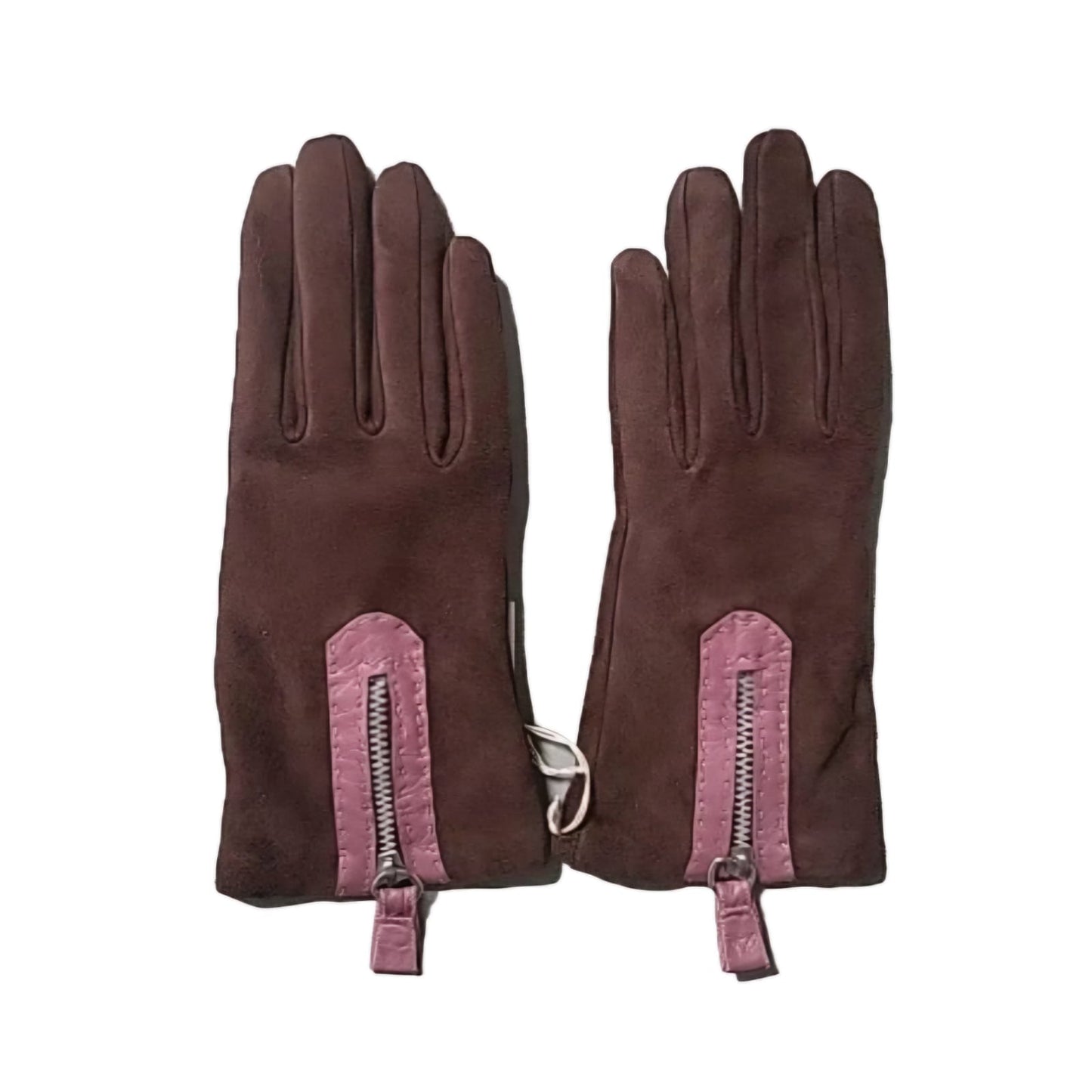 PORTOLANO GUANTI PELLE SCAMOSCIATA DONNA MARRONE