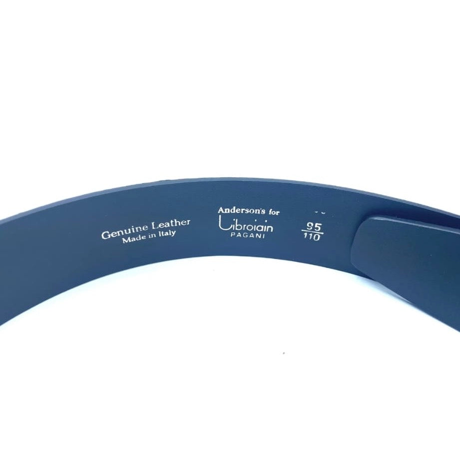 ANDERSON'S CINTURA IN PELLE COCCO NERA