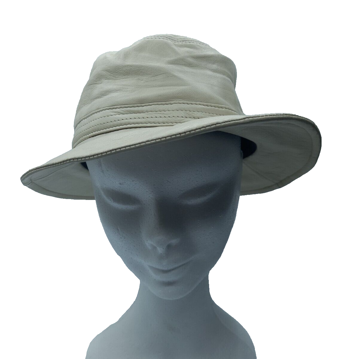 Alberta Ferretti - Cappello Pelle Crema