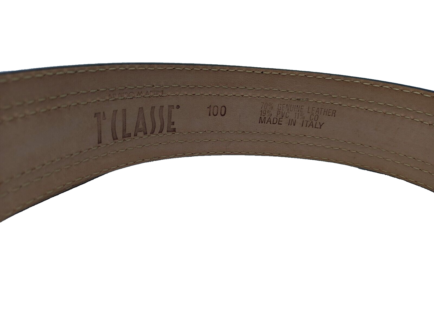 ALVIERO MARTINI 1^ CLASSE CINTURA PELLE E GOFFRATO DONNA NERO