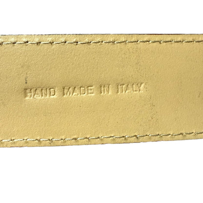 CINTURA PATCHWORK UNISEX BANDIERE DEL MONDO IN PELLE E VERO COCCODRILLO