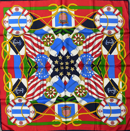 ALTEA FOULARD IN SETA DONNA FANTASIA MARINARA