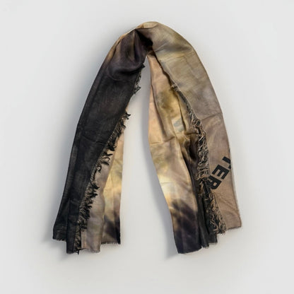 TWISTER SCIARPA BEIGE MARRONE TIE DYE