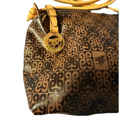 PIERO GUIDI TRACOLLA SMALL LINEA  MONOGRAM MARRONE