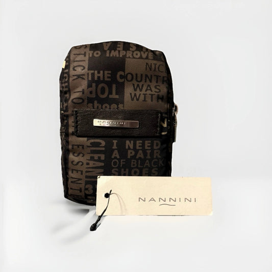 NANNINI MINI MARSUPIO MARRONE NERO UNISEX