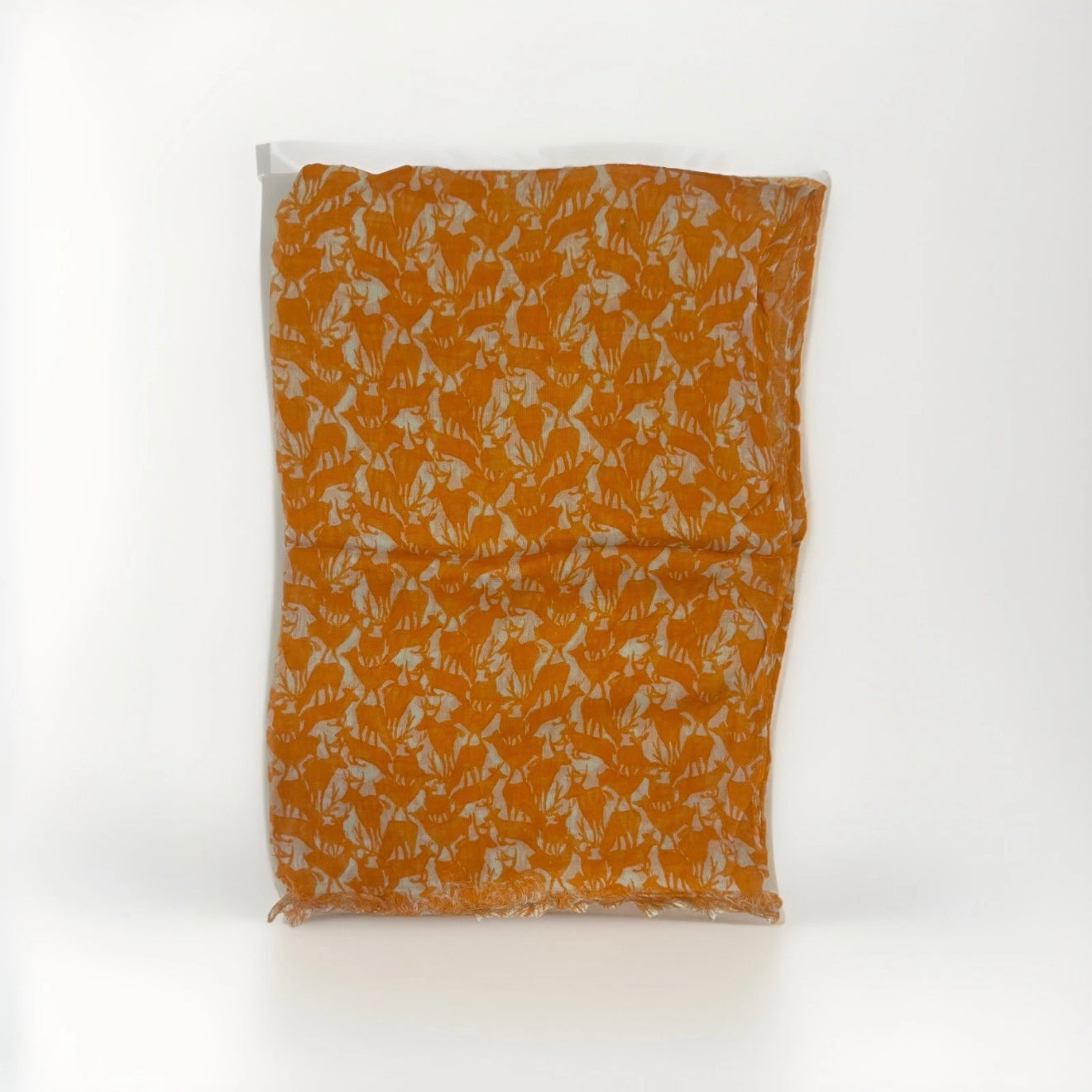 WALLMANN SCIARPA DONNA FANTASIA CERVI ARANCIONE
