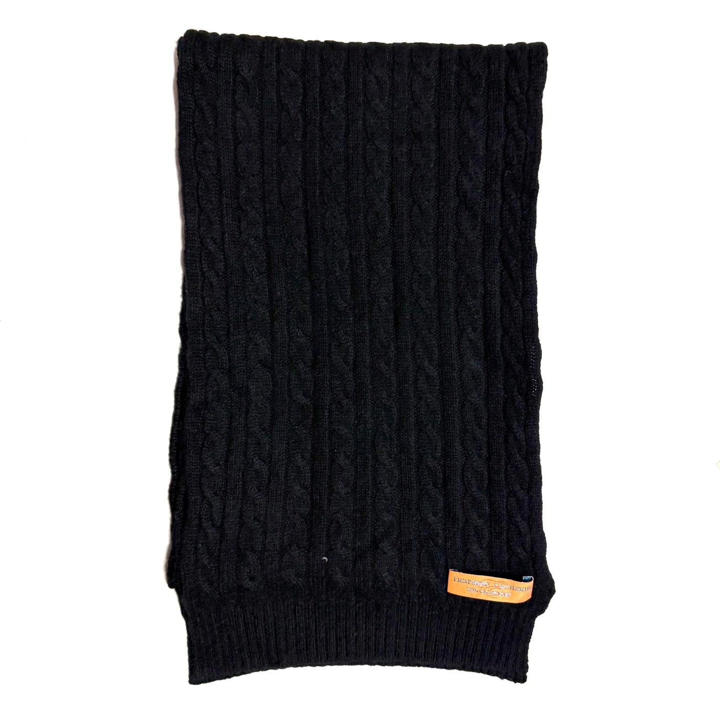 VERGOTTINI SCIARPA UNISEX NERA IN CACHEMIRE