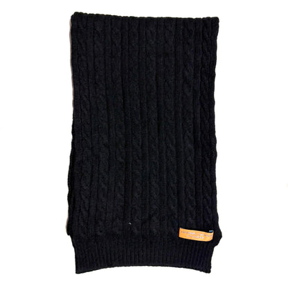 VERGOTTINI SCIARPA UNISEX NERA IN CACHEMIRE