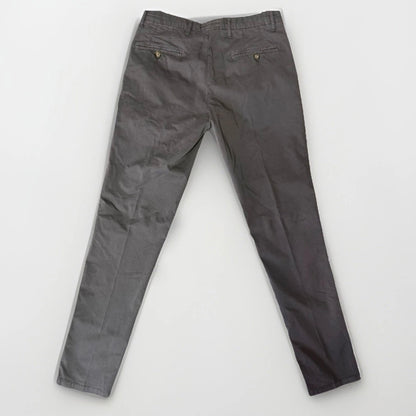 STHENFORD PANTALONI UOMO A SIGARETTA COTONE GRIGIO CON MICRO POIS