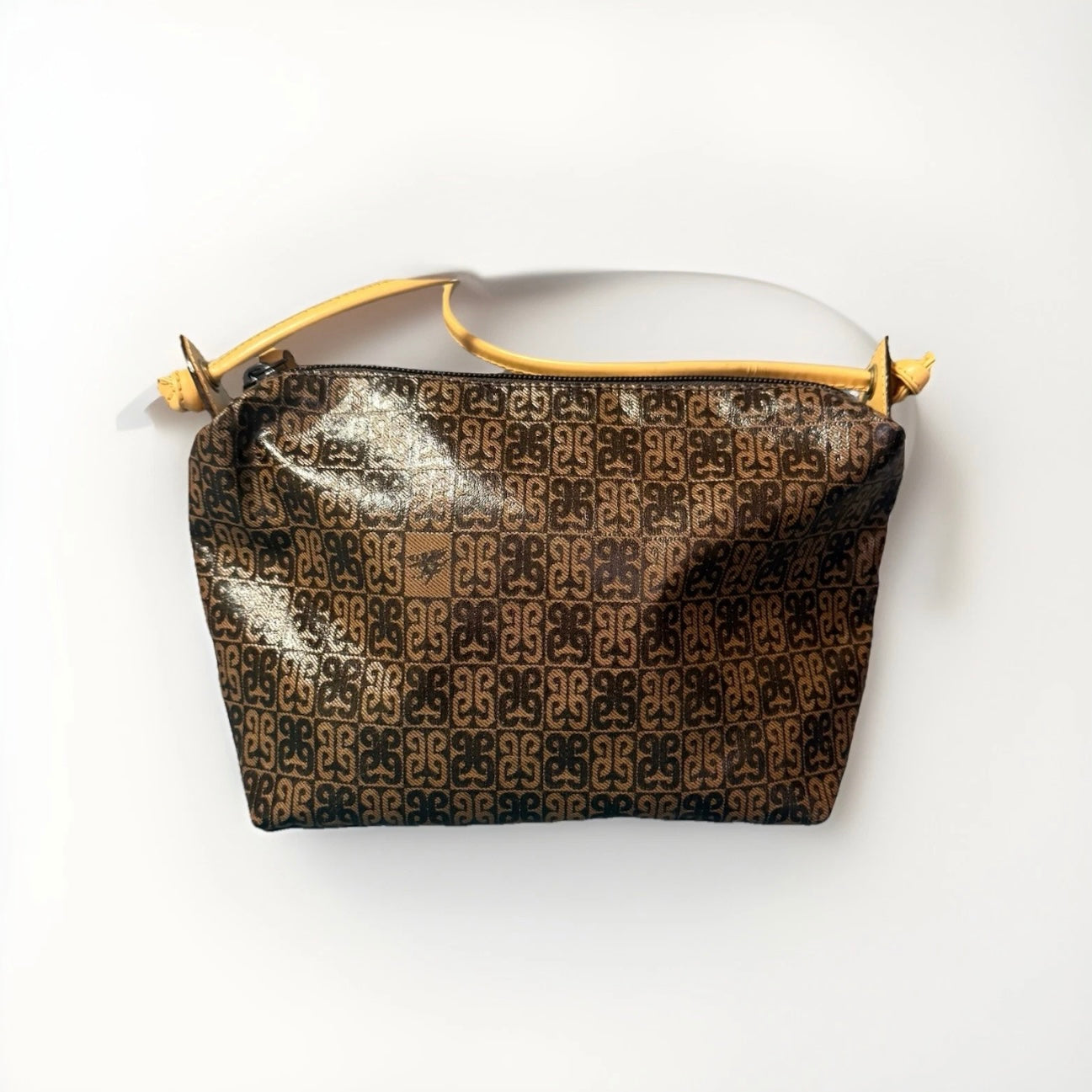 PIERO GUIDI TRACOLLA SMALL LINEA  MONOGRAM MARRONE