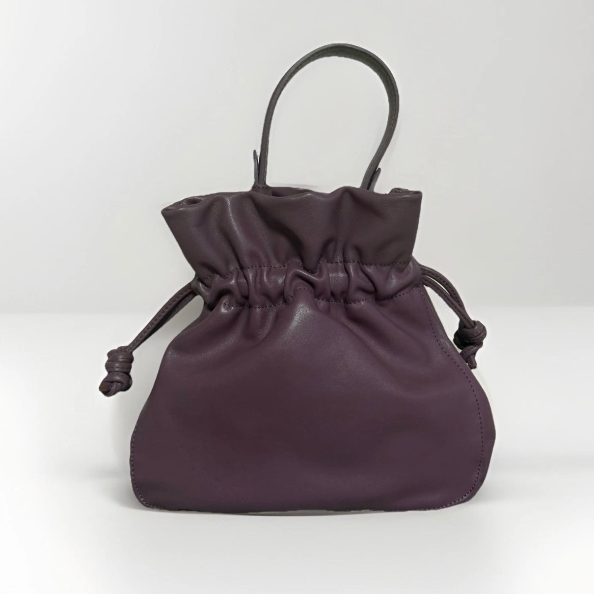 MUTH BAGS BORSA MINI PUNCH ARTIGIANALE VERA PELLE GLICINE