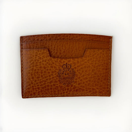 AALLARD MEGÈVE PORTA CARTE PELLE MARRONE