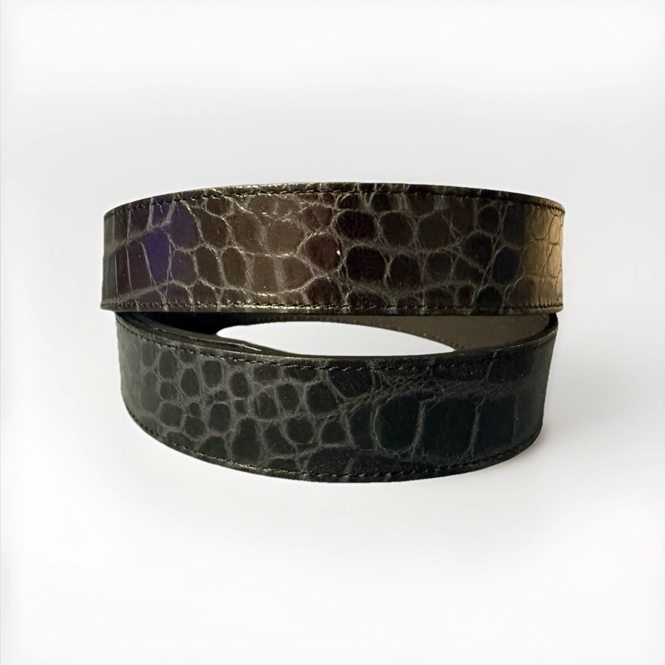 NANNINI CINTURA PELLE DA UOMO NERA COCCO