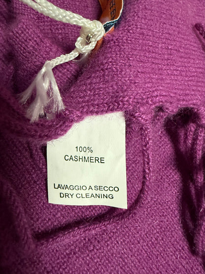 EMISPHERO CACHEMIRE SCIARPA VIOLA CACHEMIRE