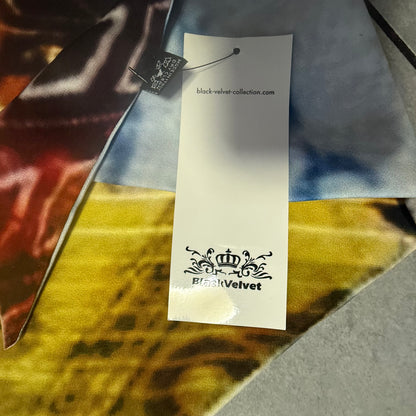 BLACK VELVET SCIARPA SCIALLE TRIANGOLARE REVERSIBILE