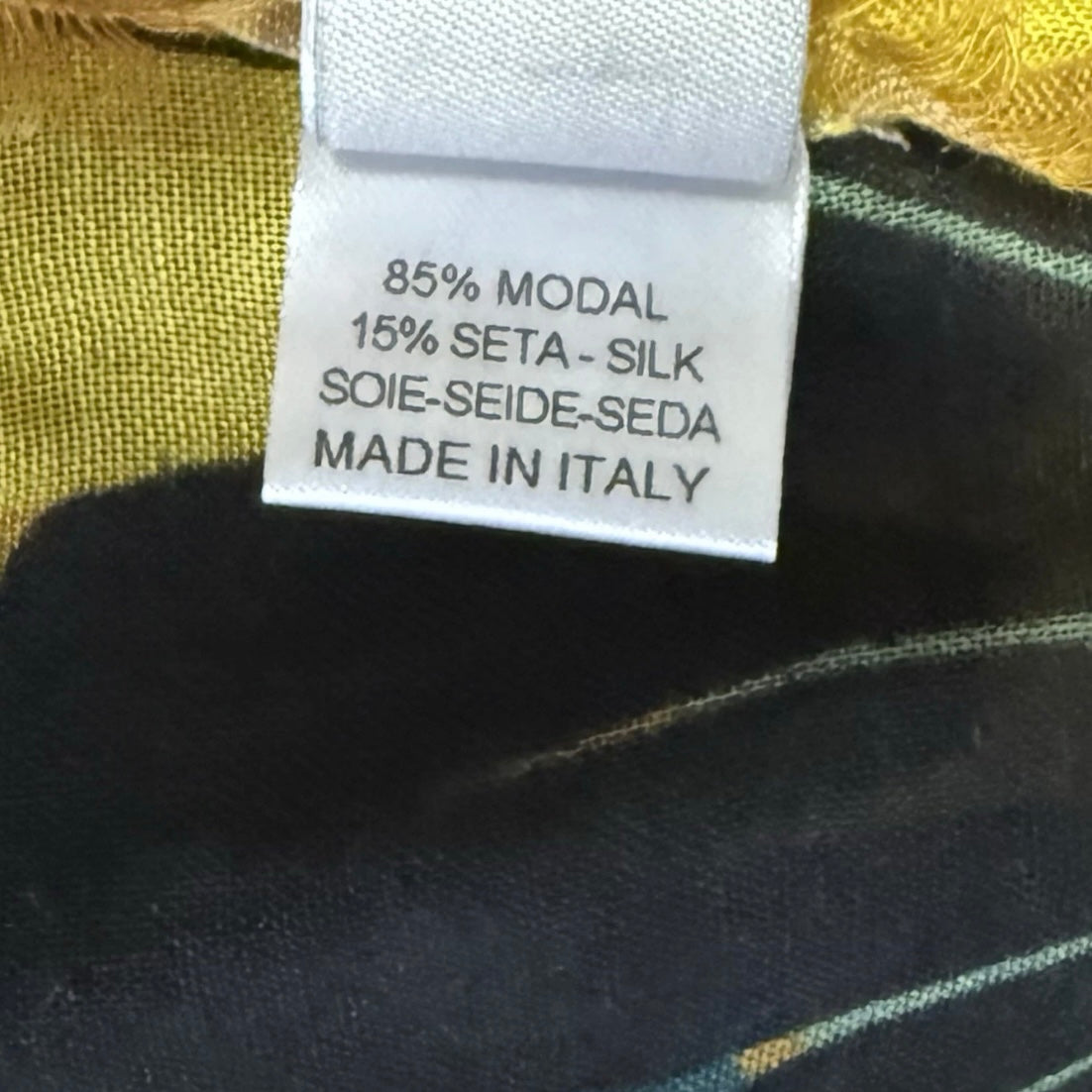 KLEIN BASEL SCIARPA FANTASIA FOGLIE TROPICALI