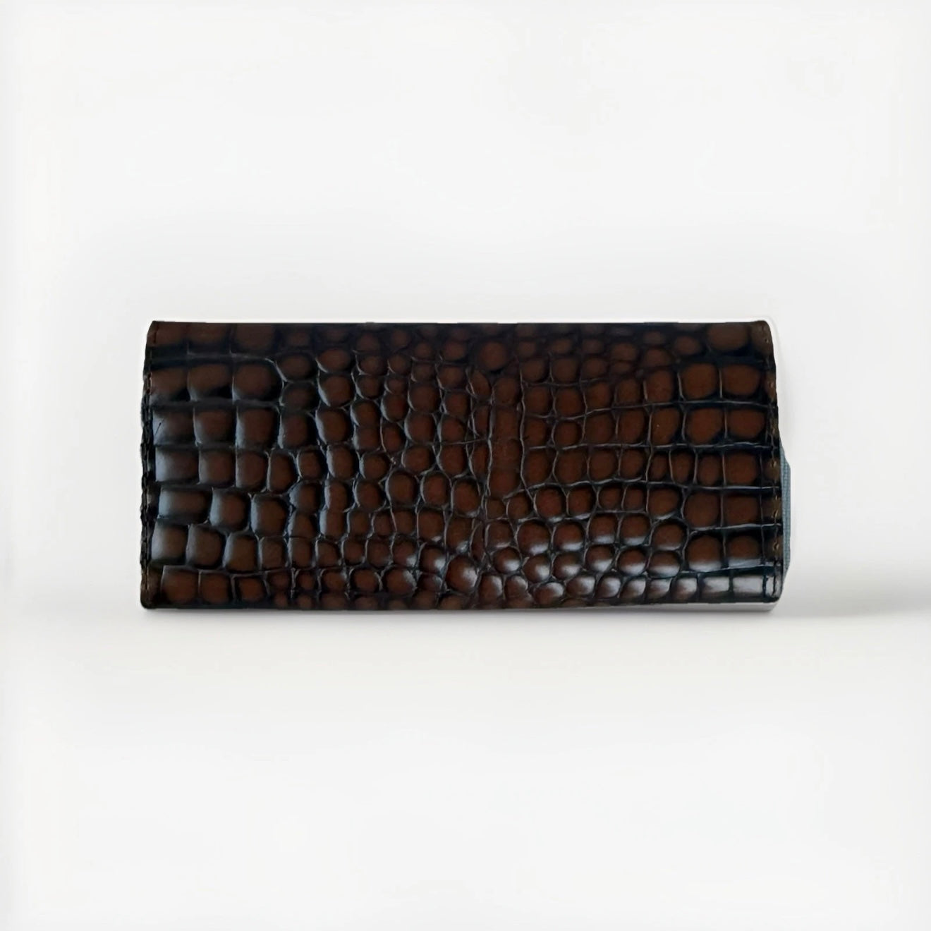 NANNINI PORTA CHIAVI DONNA IN PELLE STAMPA COCCO MARRONE