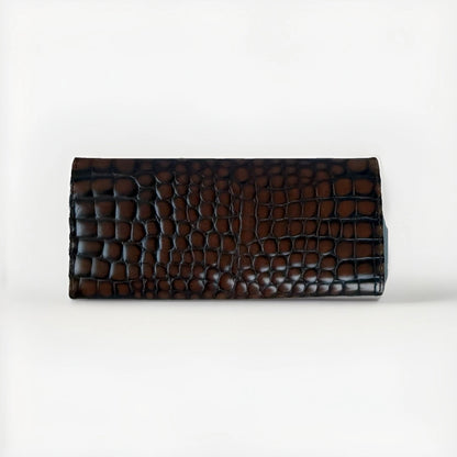 NANNINI PORTA CHIAVI DONNA IN PELLE STAMPA COCCO MARRONE