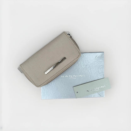 NANNINI PORTA CHIAVI IN TESSUTO BEIGE