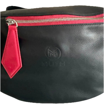 MUTH BAGS MARSUPIO XL DONNA VERA PELLE NERO