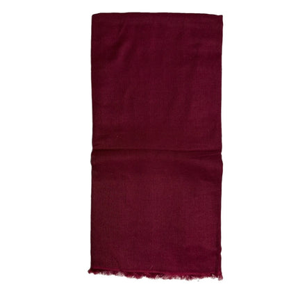 FRANCO BASSI SCIARPA UNISEX BORDEAUX CACHEMIRE E SETA