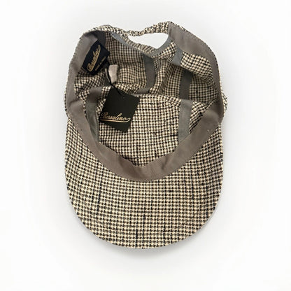 BORSALINO CAPPELLO BERRETTO BASEBALL PIED DE POULE UNISEX