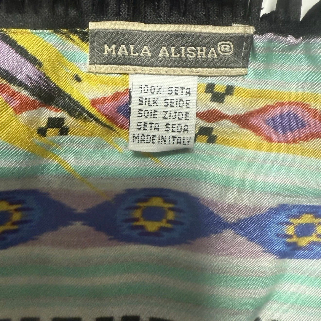 MALA ALISHA SCIARPA SCIALLE TRIANGOLARE REVERSIBILE IN SETA