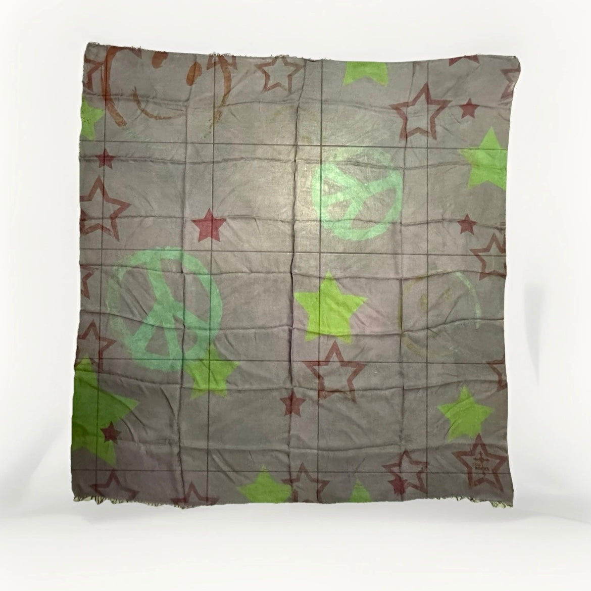 ROCKS ITALY SCIARPA UNISEX VIOLA FANTASIA SIMBOLO PACE