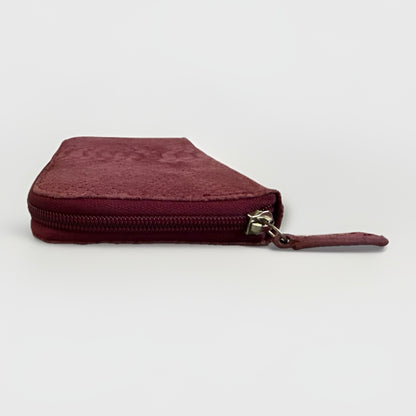 PORTAFOGLIO ARTIGIANALE VERA PELLE SCAMOSCIATA VINACCIA