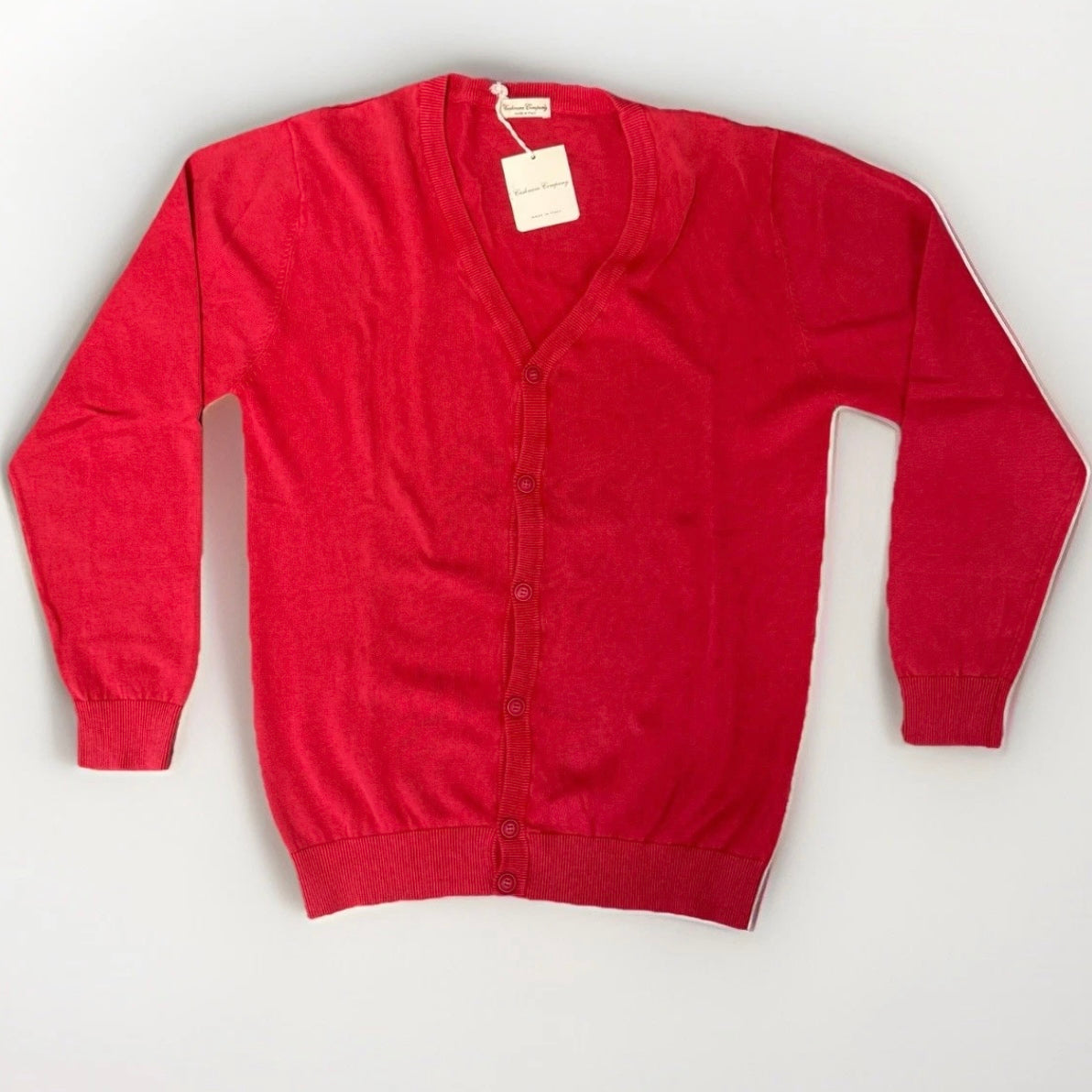CASHMERE COMPANY CARDIGAN IN COTONE E SETA