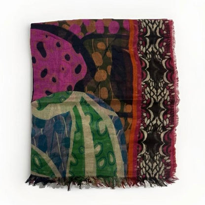 SCIARPA ARTIGIANALE MOTIVO ASTRATTO