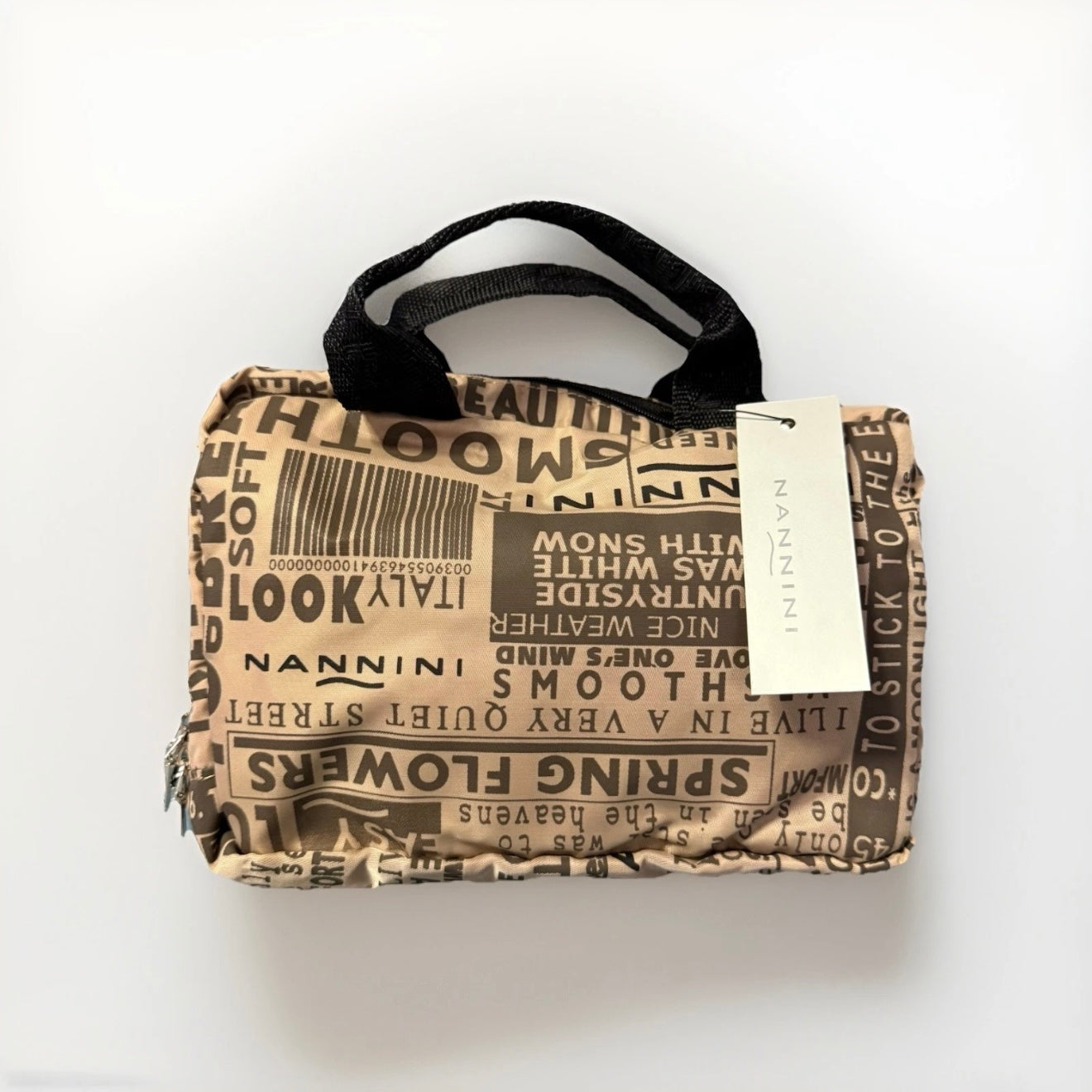 NANNINI BEAUTY CASE BEIGE MARRONE