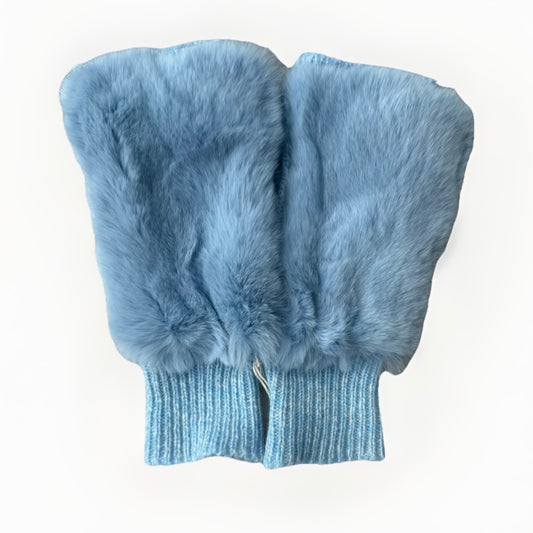 ALPO GUANTI MANICOTTI LANA AZZURRI