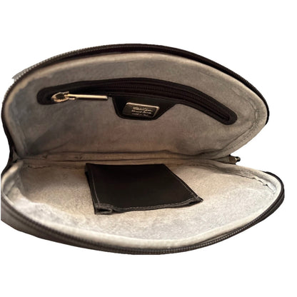 DELL’GA BORSA BUSINESS A MANO UNISEX PELLE NERA