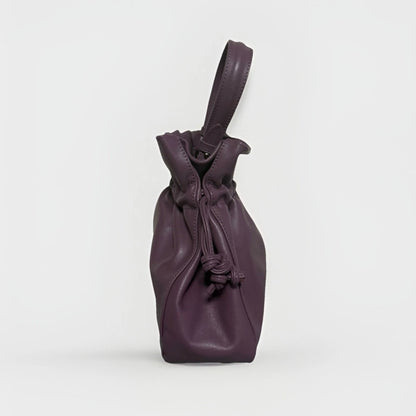 MUTH BAGS BORSA MINI PUNCH ARTIGIANALE VERA PELLE GLICINE