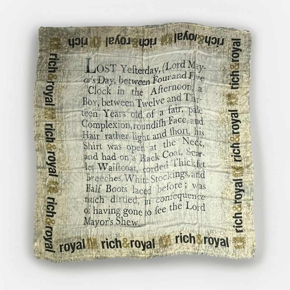 RICH & ROYAL SCIARPA BEIGE