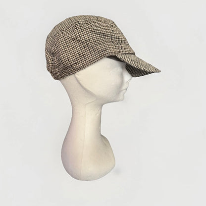 BORSALINO CAPPELLO BERRETTO BASEBALL PIED DE POULE UNISEX